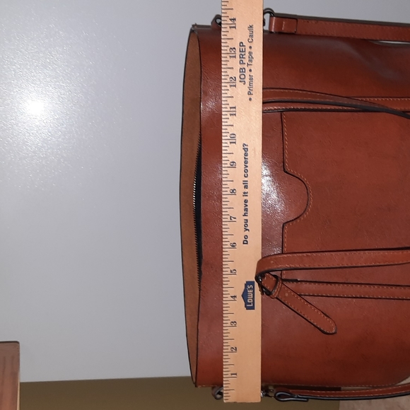 Dark Cognac Tote - Picture 7 of 8